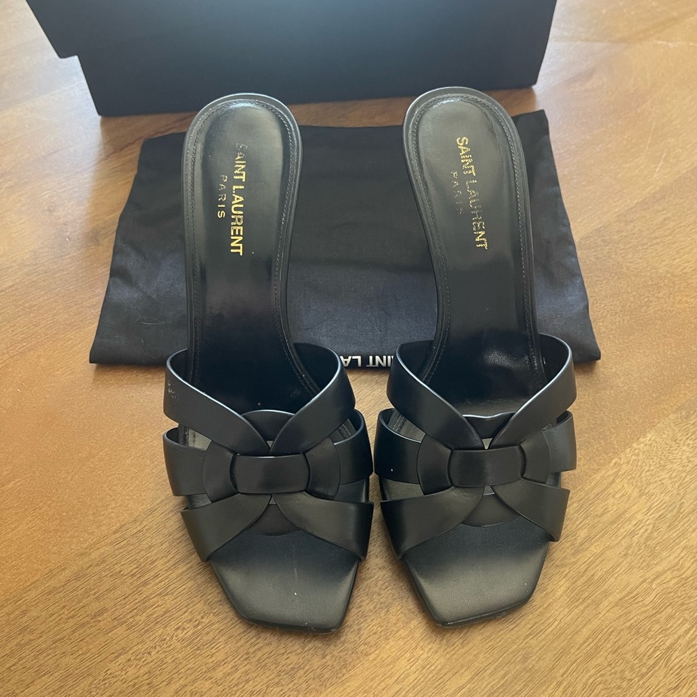 Saint Laurent | Tribute Mule - Black | Size 39 ❎ SOLD ❎